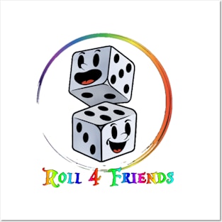 Roll4Friends Logo Posters and Art